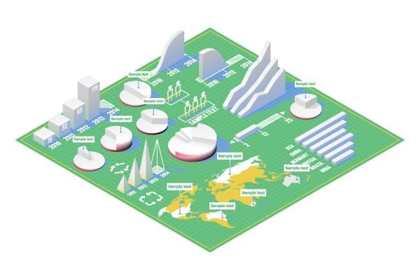 isometric info-graphics 